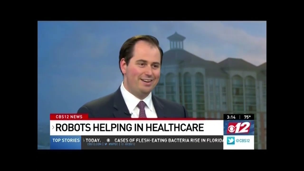 Dr. Robert J. Avino on CBS 12 News — Robots Helping in Healthcare